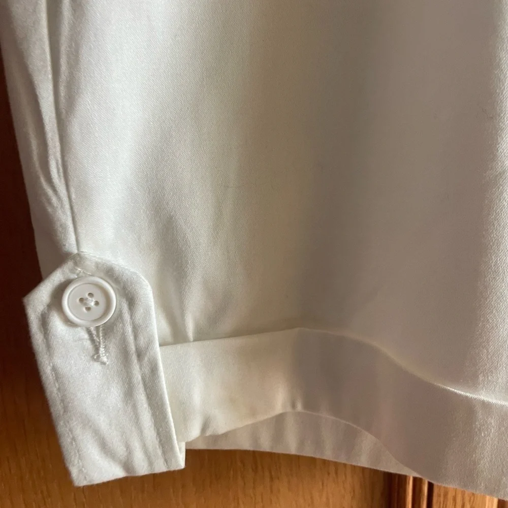 Sagharbor denim white shorts size 12